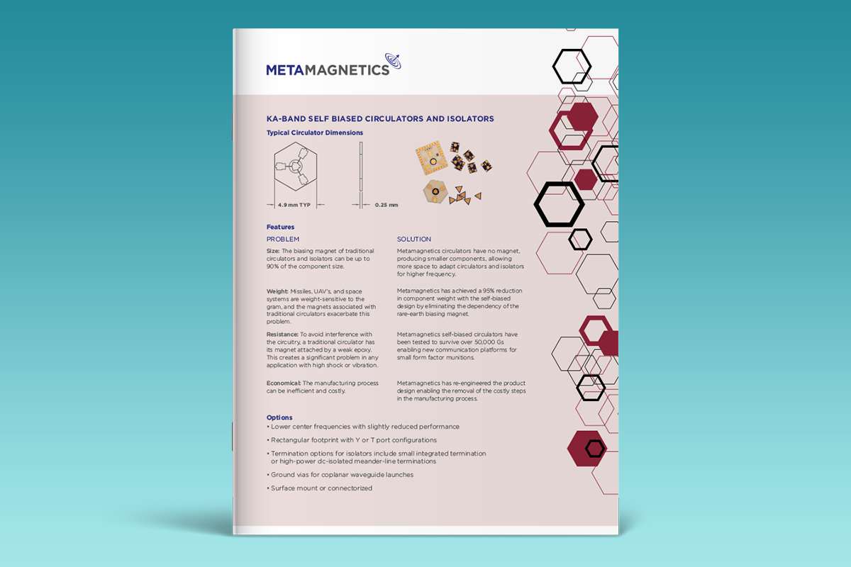 Self-biased rf/microwave circulators/isolators